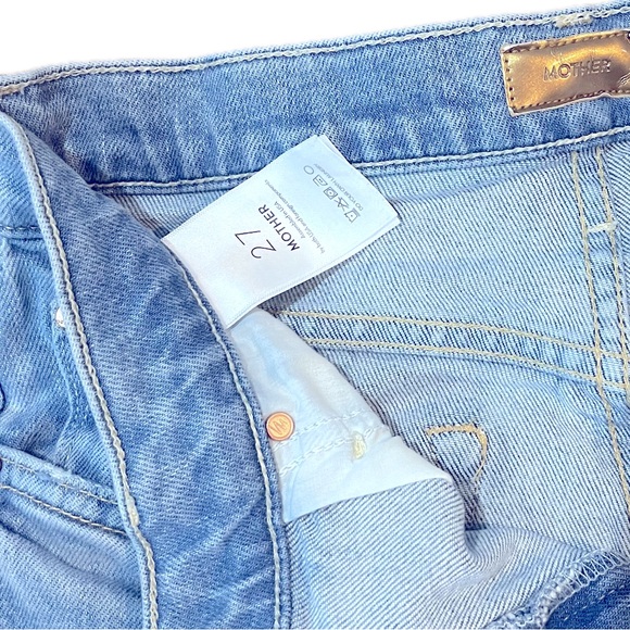 MOTHER Light Blue Wide Leg Flare Jeans - Picture 10 of 10